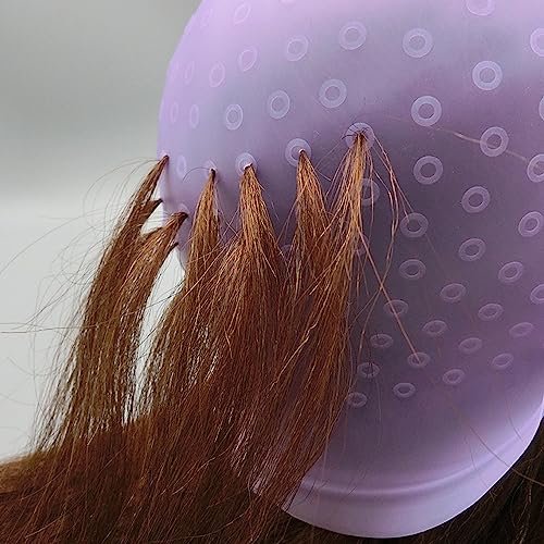 1 Hair Coloring Hat with Crochet Hooks, 1 Set of Combs, 1 Pair of Gloves, Hair Coloring Set, Multifunctional Styling, Hairdressing Tools, Suitable for Hair Coloring in Hair Salons - Image 4