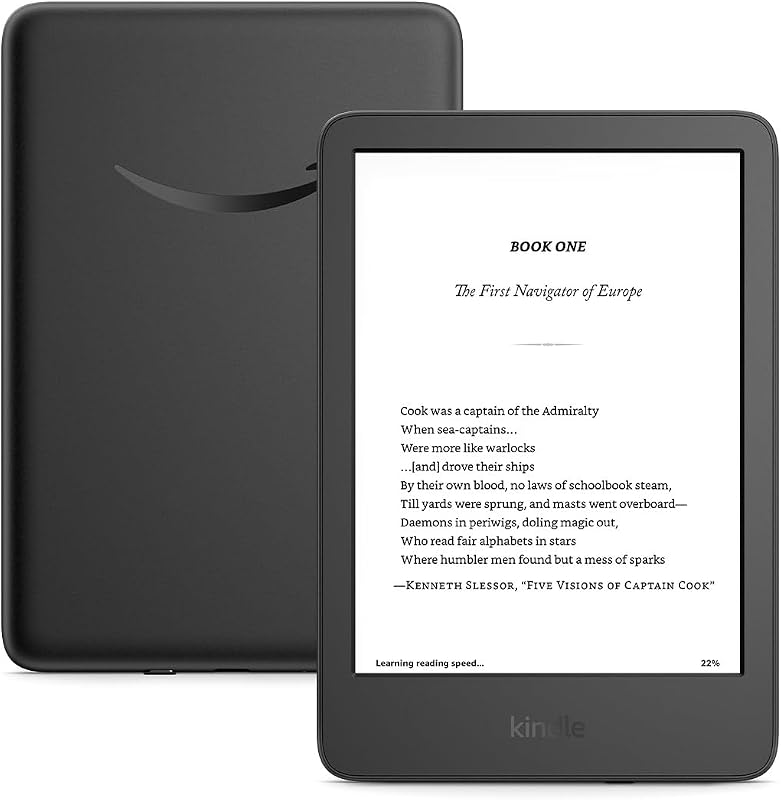 Kindle 16 GB (modelo más nuevo): el Kindle más liviano y compacto, ahora con cambios de página más rápidos y mayor relación de contraste para una experiencia de lectura mejorada - Negro
