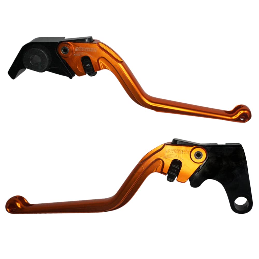 Palancas naranjas ACCOSSATO con tacto firme para Yamaha R6 S 2006