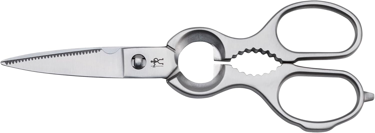 Henckels Heavy-Duty 8-Inch Take-Apart Kitchen Shears - Stainless Steel, Non-Slip Grip, Dishwasher Safe