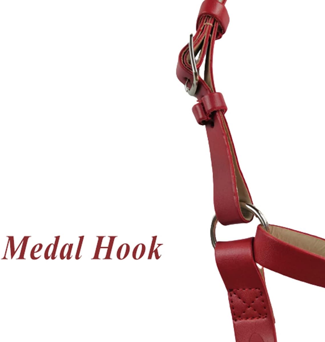 GAX English Equestrian Bridles, Thicken Leather Headstall Bridle with Soft Padded and Detachable Halter Reins, Horse Bridle for Outdoor Horse Riding Training, Full Size,Red : Home & Kitchen