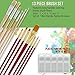 U.S. Art Supply 33-Piece Custom Artist Acrylic Painting Set with Wooden H-Frame Studio Easel, 12 Vivid Acrylic Paint Colors, 3 Canvas Panels, 13 Brushes, Painting Palette, Painting Pad - Starter Kit