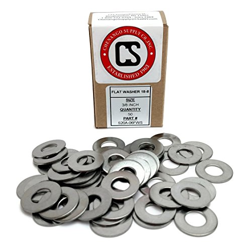 Image of Stainless 3 /8 USS Flat Washer *(More Selections in Listing)*, 304 Stainless Steel, (3 /8 Flats (50 PCS))