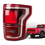 Ussbaye LED Tail Lights Compatible with 2017-2020 Ford F150 Raptor Taillight Assembly Rear Lamp Taillights HL3Z13404H （Right Passenger side Black Housing, 2017-2020 F150）