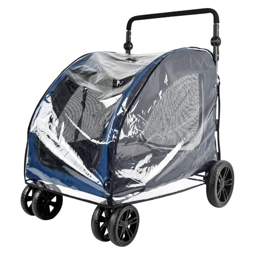 WODEGOU Capa de chuva grande para carrinho de bebê, EVA transparente, impermeável, à prova de vento,