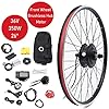 APOUDM 350W 26-Inch Front Electric Bicycle E-Bike Motor Conversion Kit Electric Bicycle Conversion Kit Front Wheel Motor E Bike Kit Cycling+LCD Display #5