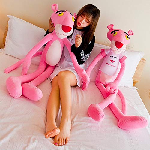 Wholesale Price Cute 60cm/80cm/100cm/ Pink Panther Stuffed Pillow Animals Lovely Pink Panther Plush Toy Christmas Birthday Gift (with T-Shirt, 80cm)