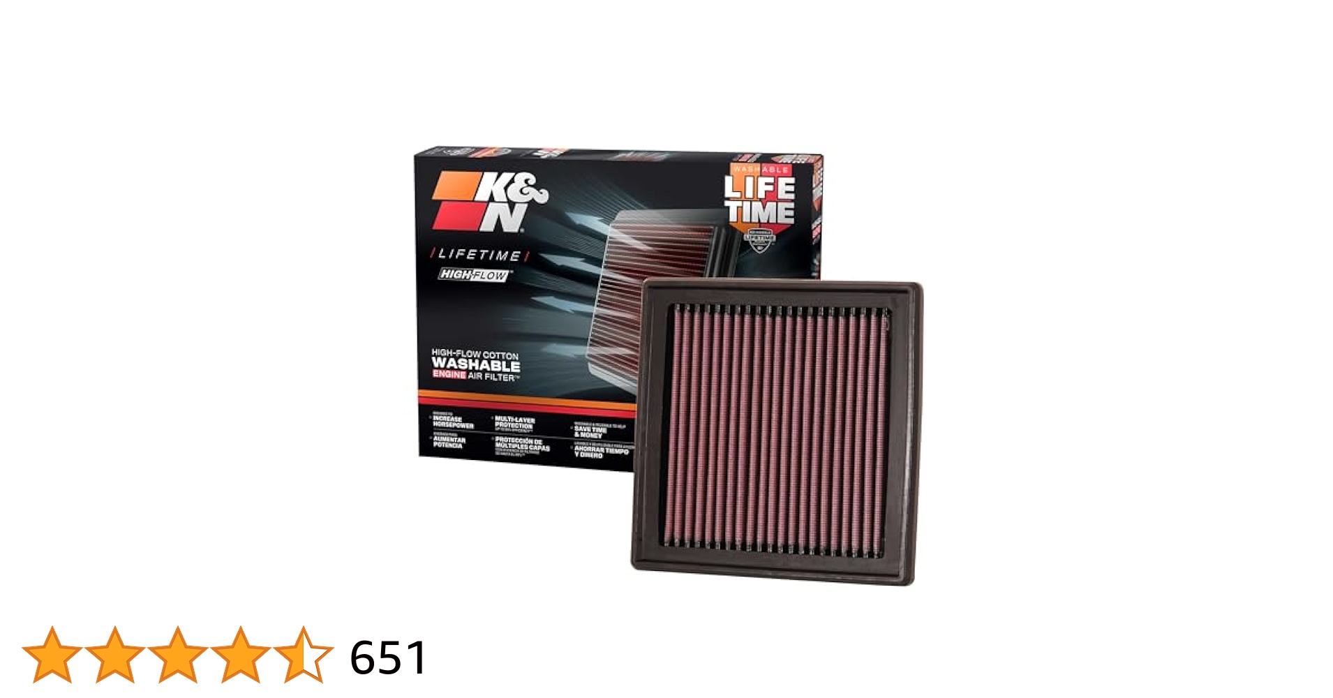 K&Nエアフィルター  33-2360 K&N 33-2360 Replacement Air Filter