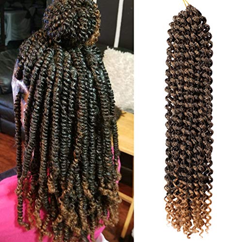 SMART BRAID 18" Passion Twist Crochet Hair Pre Looped Braiding Hair Synthetic Hair Extensions 7 Packs
