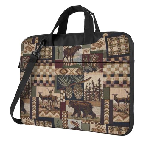 Sacoche ordinateur antichoc et antistatique à motif faune