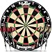 Professional Dart Board Set - Bristle/Sisal Tournament Dartboard with Complete Staple-Free Ultra Thin Wire Spider + 6 Steel Tip Darts + Darts Measuring Tape + Darts Guide (Assassin Elite Pro)