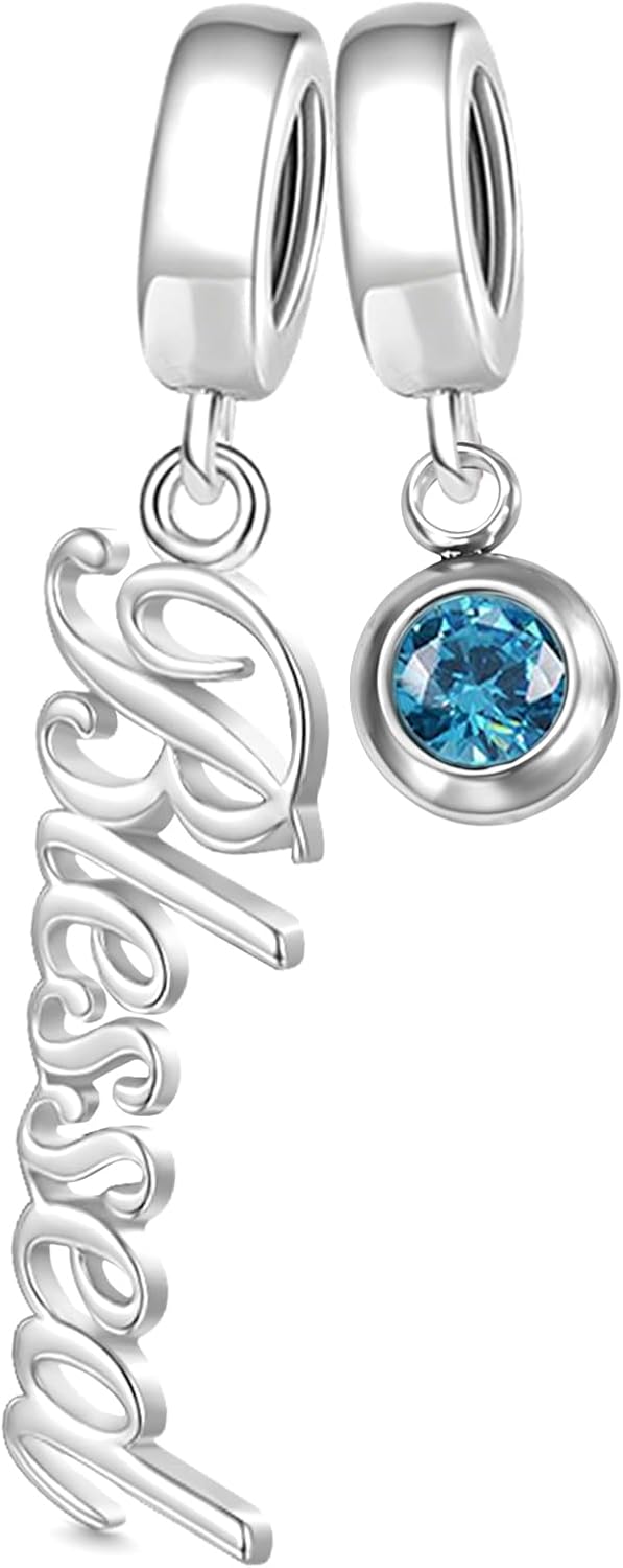 Personalized Initial Charms Compatible with Pandora for Women Charms for Bracelets