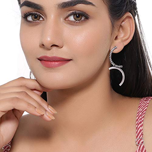 Aztec Bar Half Circle Earrings