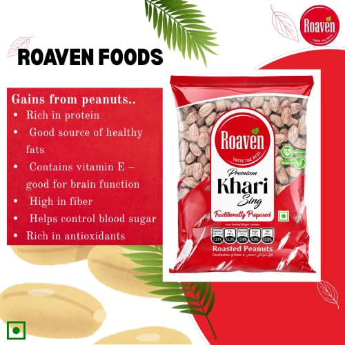 Image of ROAVEN ROASTED PEANUT | KHARI SING | GROUNDNUTS | Traditionally Prepared | Gluten Free | Rich in Protien | Unpolished (450 GRAMS)