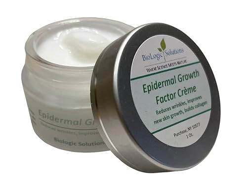 Biologic Solutions Epidermal Growth Factor Creme reduce las arrugas, mejora el tono de la piel y la elasticidad con un mejor crecimiento de la piel