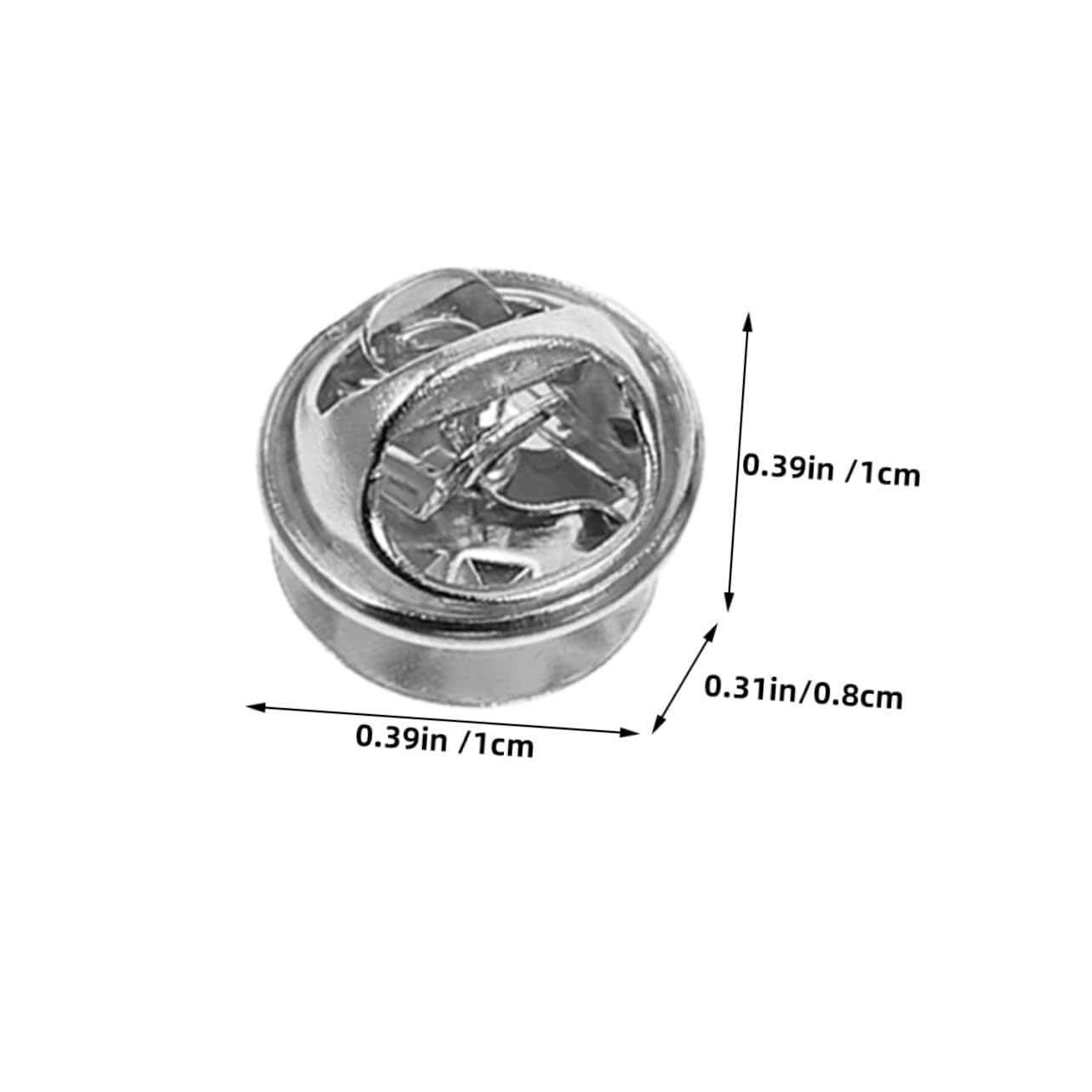 Gadpiparty 20Pcs Multi Function Stainless Steel Pin Backs for Brooches Lapel Pins and Tie Tacks Smooth Polished DIY Accessory for Crafting and Jewelry Making