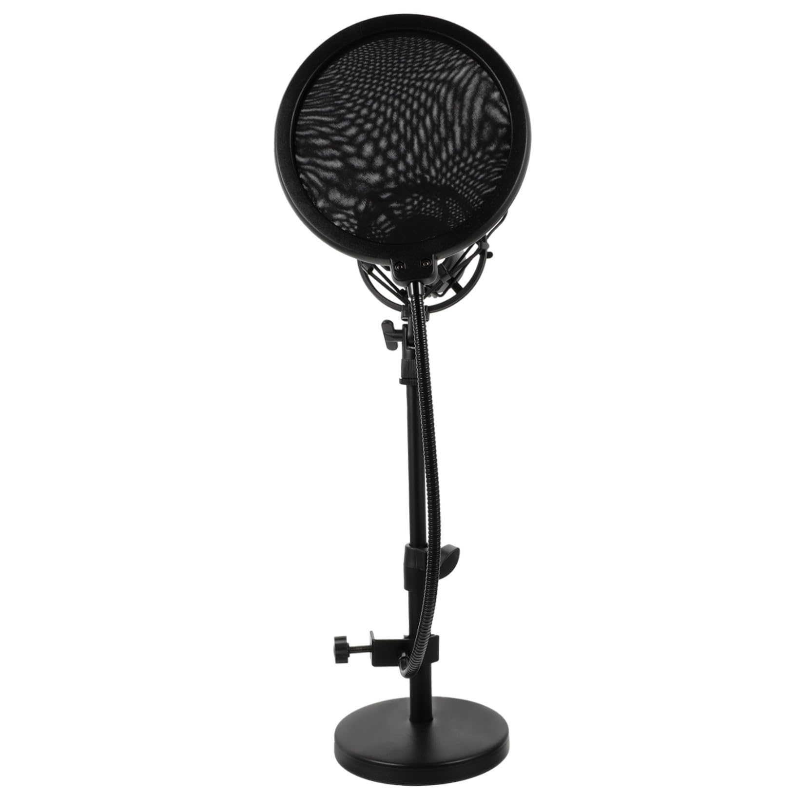 Verstellbarer Tisch mikrofonständer mit Metall stoßdämpfer und Großem Popfilter Stabiler Mikrofonhalter für Podcast Live streaming Broadcasting und Home recording