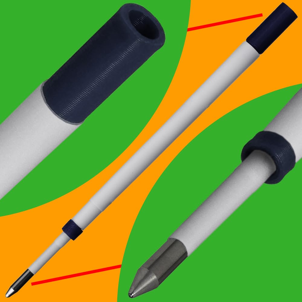Jaymo Replacement for Cross Slim 8783 - Measures 4 in / 102 mm Long - Ballpoint Pen Refill - 2 Black, Black 2 - Image 3
