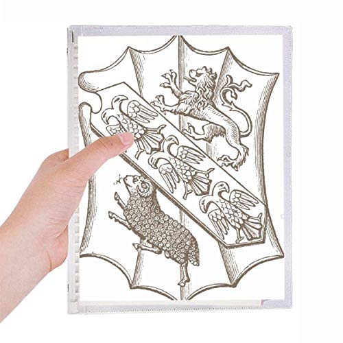 Cahier à spirales avec feuilles amovibles motif mouton baroque pour bureau