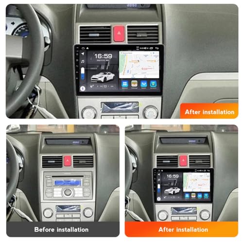 Autoradio Android 12 pour Geely EC7 2004-2011 avec navigation GPS intégrée et Bluetooth M1