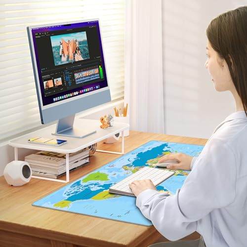 Clavier multifonction mouse pad grand format lavable anti frottement