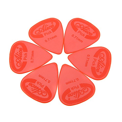 KKmoon Alice AP-G 20pcs 0.71 mm projetando palhetas de guitarra palhetas de nylon