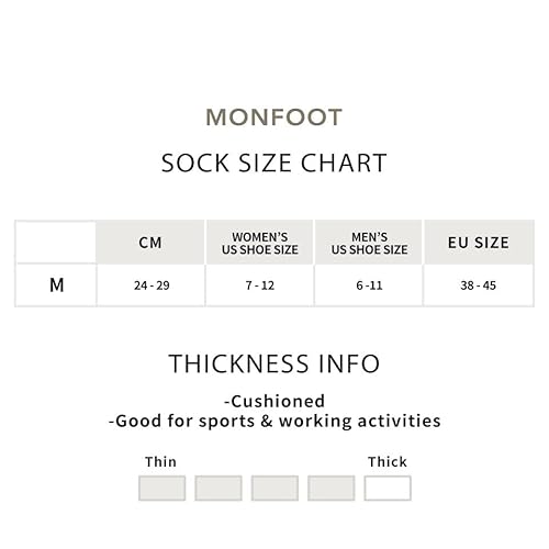 Monfoot Women's And Men's 3 Pack Athletic Skate Cushioned Crew Socks Navy Black #TOP1