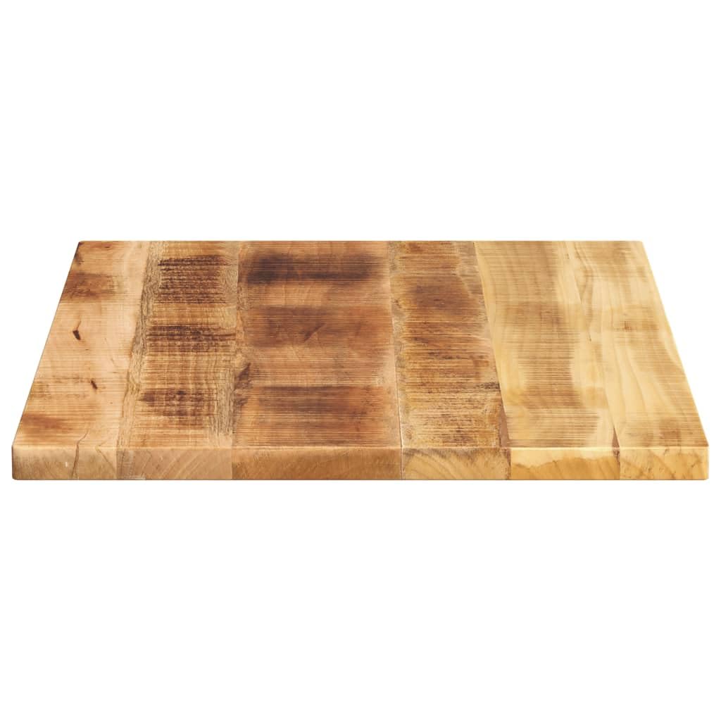 vidaXL Piano per Tavolo 80x70x1,5cm Rettangolare Legno di Mango Grezzo, Piano per Tavolo Rettangolare, Piano Tavolo in Legno, Piano per Tavolo da Pranzo
