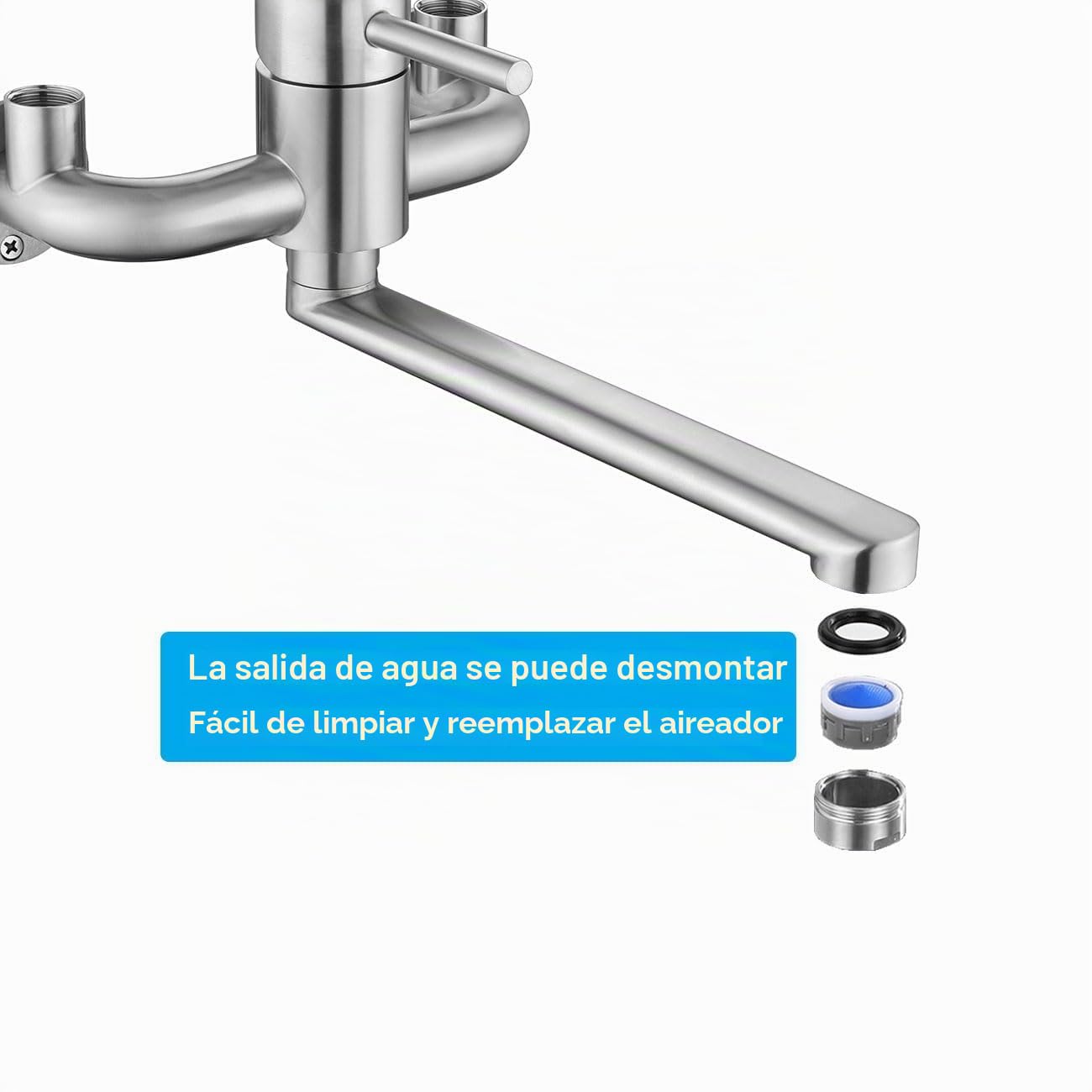 Grifo de Pared para Lavadero/Garaje, con Interfaz Ascendente de 1/2"