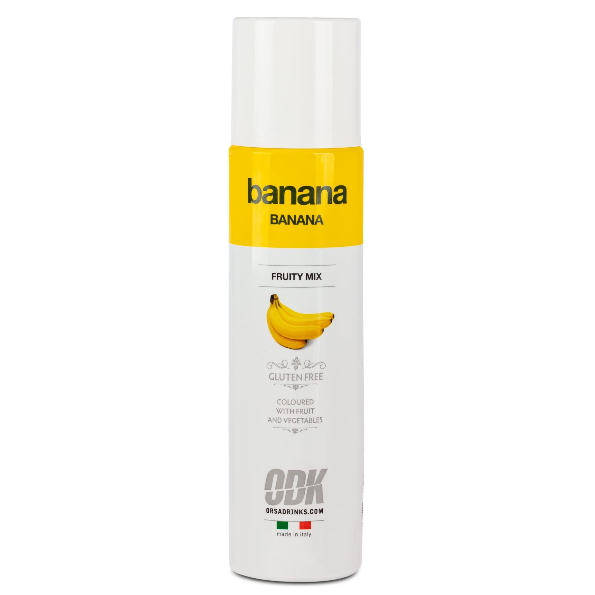 ODK Banana Puree Infused Fruit Syrup | Cocktails, Smoothies, Cooking, Baking and Desserts, 75cl