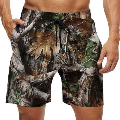 Men's Camo Shorts, Camo Workout Shorts, Camo Swim Trunks, Camouflage Beachwear Unisex2