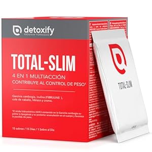Detoxify Total Slim | Krachtige vetverbranding voor gewichtsverlies | Krachtige verzadigende zak | Garcinia Cambogia chroom paardenstaart Hibiscus | Snelle en effectieve gewichtsvermindering voor