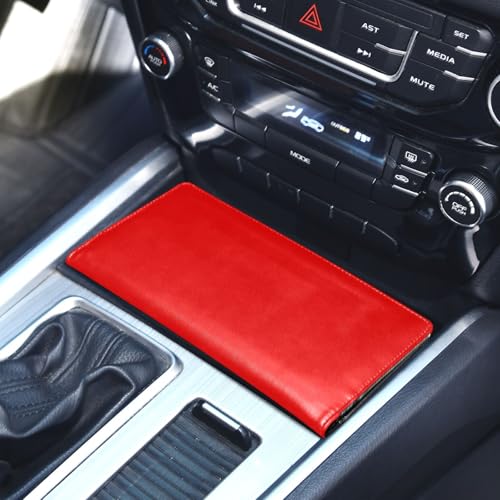 Organizador de documentos para auto cuero miniatura 5