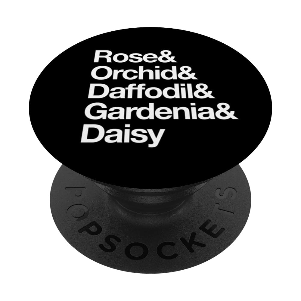 Rose & Orchid & Daffodil & Gardenia & Daisy Flower PopSockets Adhesive PopGrip