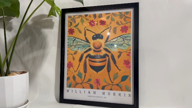 Amazon.com: Bee Unframed Art Print Poster, William Morris Style