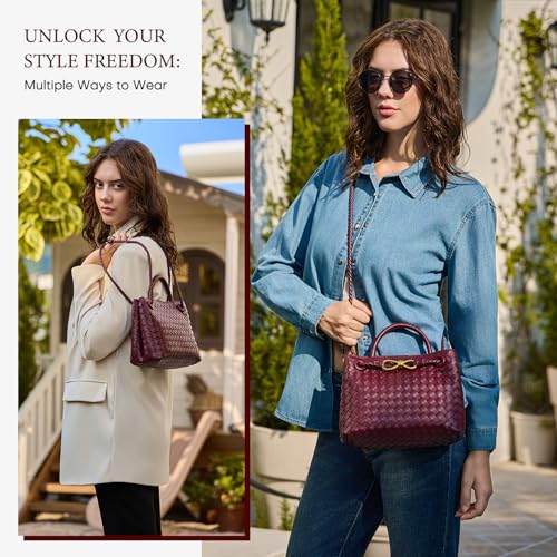 Woven Tote Bag for Women Leather Shoulder Handbag Designer Top Handle Purses2