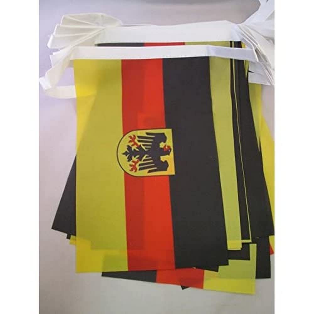 AZ FLAG Germany with eagle Bunting 20 ft 20 flags Light Polyester