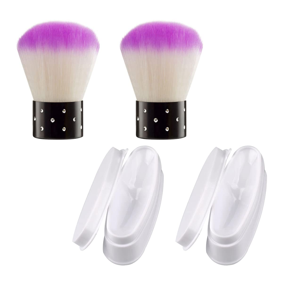 FRCOLOR 10 Set Dip French Dip Powder Nail Kit Dip Powder Organizer Strumenti per Manicure Organizzatori di Polvere con