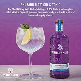 Whitley Neill Rhubarb & Ginger Alcohol Free 0.0% Gin 70cl Whitley Neill Rhubarb & Ginger Alcohol Free 0.0% Gin 70cl – Whitley Neill
