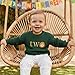 SHUING Toddler Baby Boy Second Birthday Clothes Lion Embroidery Long Sleeve Knitted Pullover Sweater Two Wild Birthday Outfit (Dark Green, 2-3 Years)