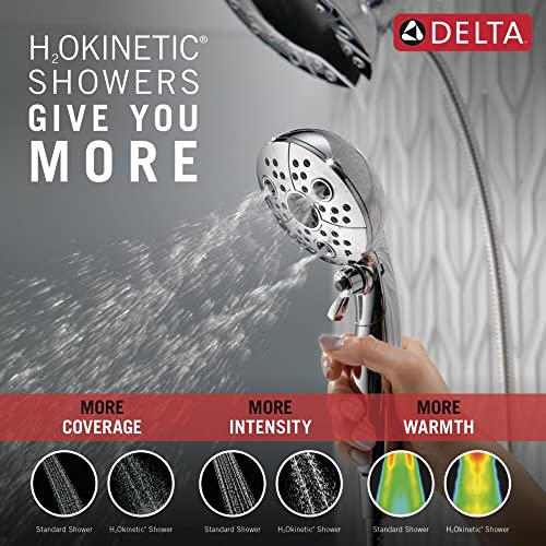 Image of Delta FAUCET 58480-PR25-PK Universal Showering Components Combo, Lumicoat Chrome, 2.5 GPM Water Flow
