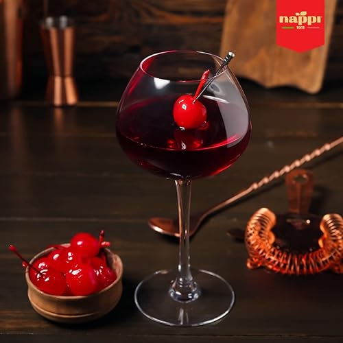 Miniatura 7 de Nappi 1911, Cerezas de Cóctel Maraschino con Tallo en Almíbar, Tarro de 13,76 oz (390 g) Producto de Italia