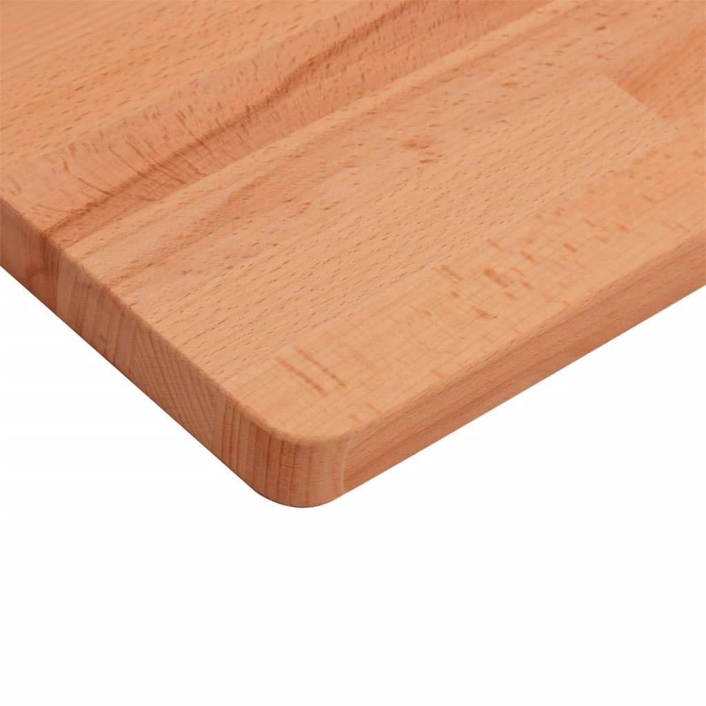 Tischplatte aus massivem Buchenholz 100x60x1,5 cm rechteckig, robuste Holzoberfläche für DIY Möbel, Ersatzplatte für Büro, Küche, Wohnzimmer, vielseitig zum Bauen und Renovieren geeignet