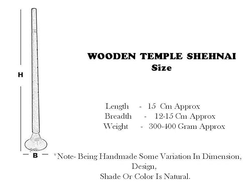 Indiancultura Classical Woodwind Musical Instruments Wedding Processions Temple Wooden Shehnai Love Music - Live Music Used For Wedding,Festivities,Satsang Best Gift.classical Indian Percussion Housewarming Gift Ideas Musical Instrument Musical Sound For Home School Party Supplies #TOP6