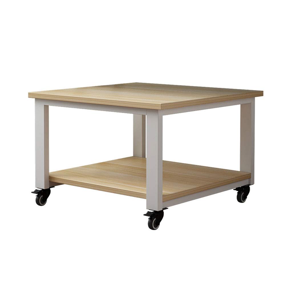 Supporto per Stampante da Pavimento a 2 Strati per Stampante, scrivania per Stampante Mobile, utilizzato nel Soggiorno dell'ufficio Scaffale per Scanner per fax (Beige) Supporto per fax