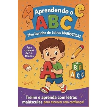 Capa do livro Aprendendo o ABC - Letras Maiúsculas (Portuguese Edition)
