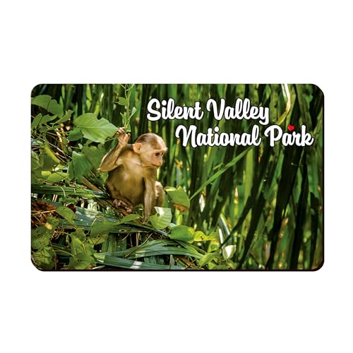 Image of Elegant Fridge Magnet with Themes |Rectangular Size Refrigerator Magnet with Magnetic Rubber Back | Pack of 1, 8.6cm X 5.4cm (Silent Valley National Park)