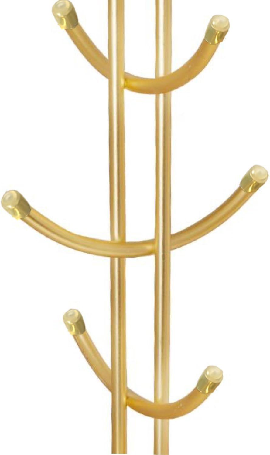 FitWell Coffee Mugs Holder, Mug Tree, Mug Organizer for Cabinet, Mugs Stand Rack, Coffee & Tea Cup Storage Rack (Gold, 8 Mugs Holder (17.5"H))