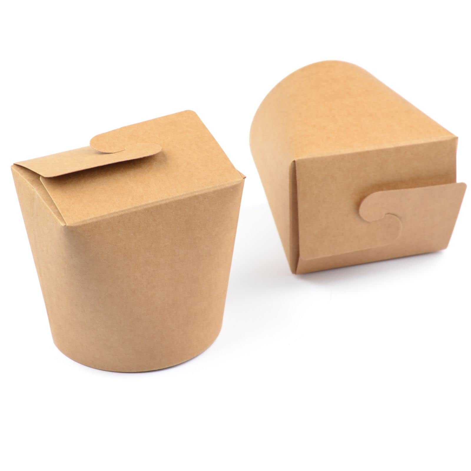 Generisch 500 Stück Dönerboxen, Kraft, 750 ml (26 OZ) Braun Kebab Snackbox Foodcontainer Pappbox Nudelbox Asiabox Pastaboxen Food-Boxen Take-away Imbiss Pommes-Box