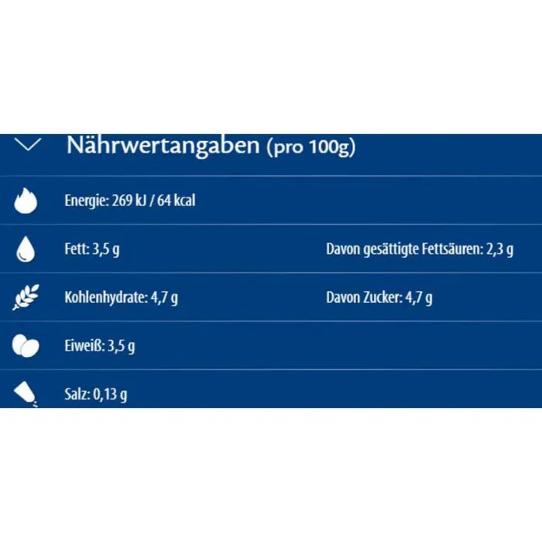 Milch Weihenstephan fettarme H-Milch 3,5% Fett laktosefrei, je 1 Liter, 24 Stück + Pufai